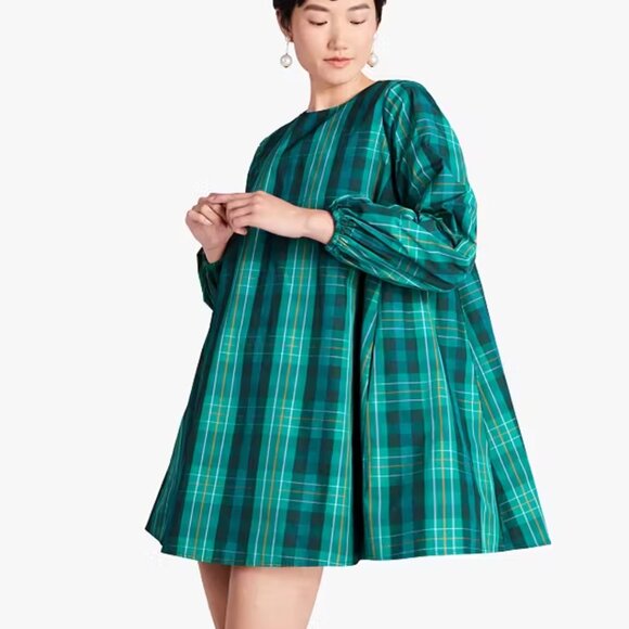 Kate Spade Pine Grove Greenhouse Plaid Ella Dress - Picture 2 of 13